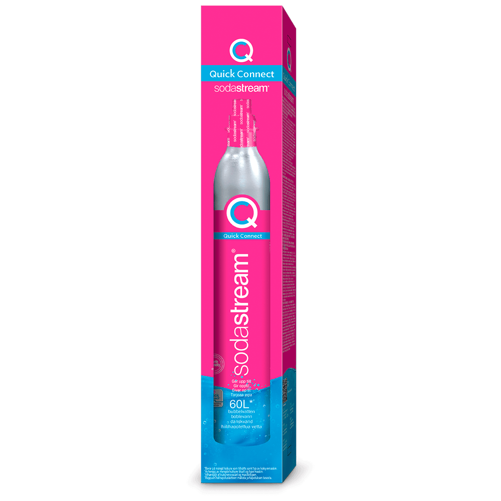 Cilindro Extra de CO2 60 Litros SodaStream Rosa Quick Connect